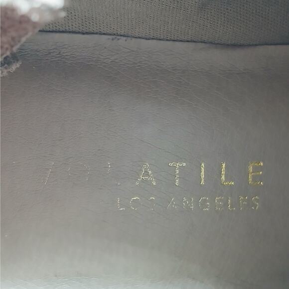 Volatile Womens Ankle Boots Size 9 Taupe Suede Snakeskin Western Low Heel Shoes - Picture 7 of 8